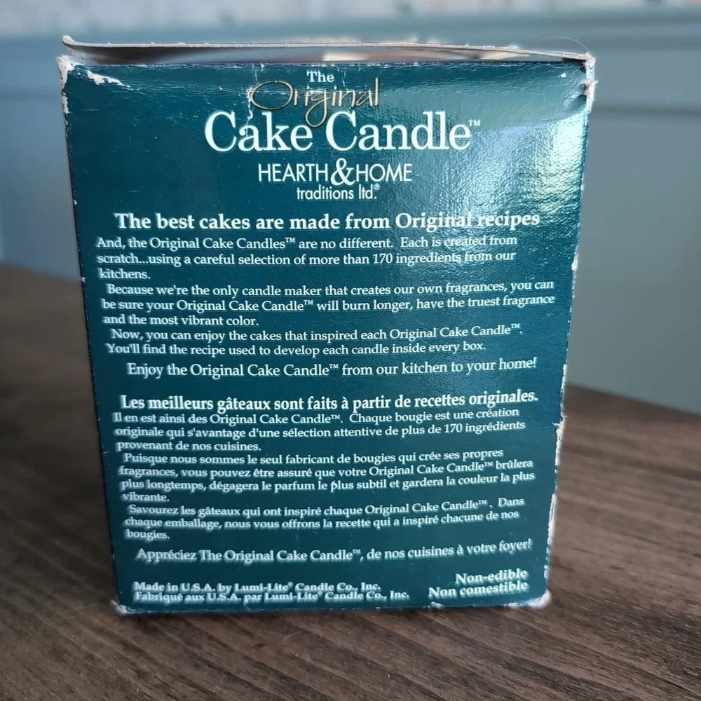 Lumi-Lite‎ The Original Cake Candle Hearth & Home Golden Pear Cake 2001 w/Recipe